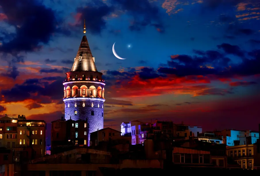 Gece Galata Kulesi